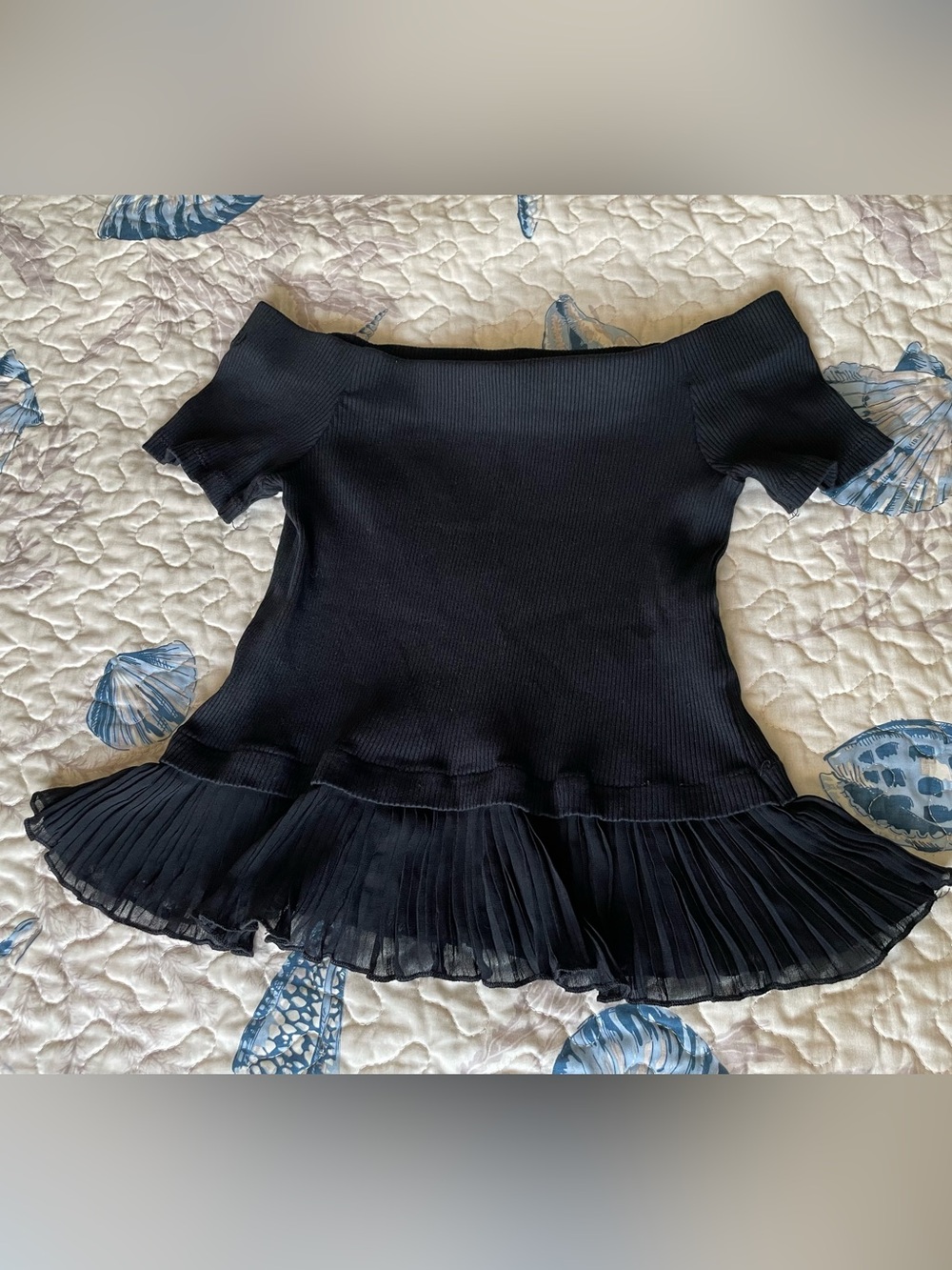 Zara Black Off-Shoulder top